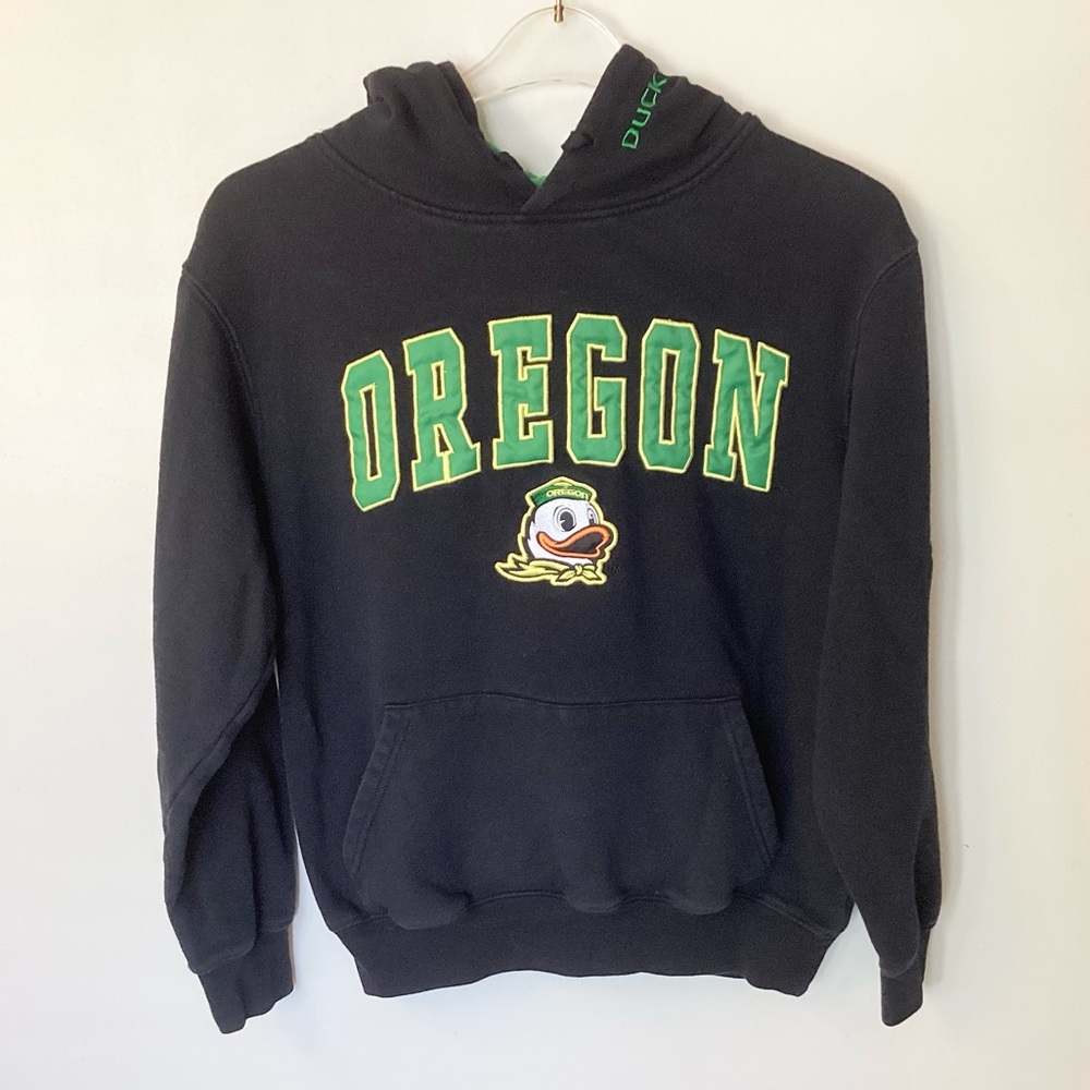 Colosseum Oregon Ducks Pullover Hoodie - Black - S